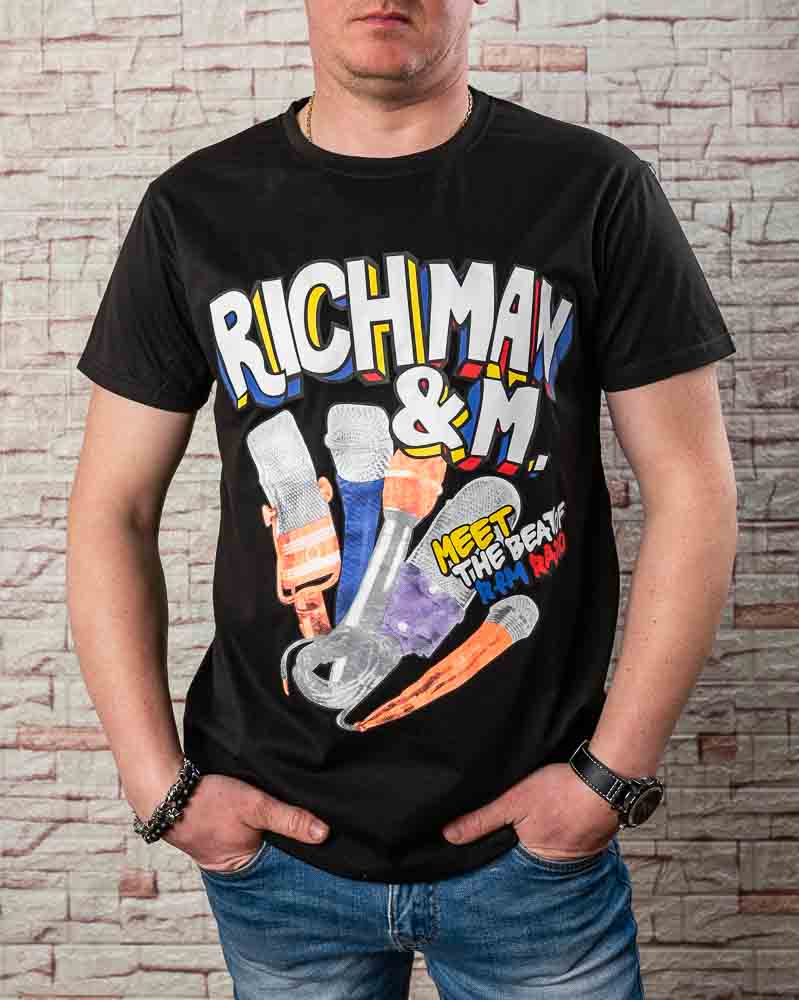 Pánske tričko RICHMAN A M - čierne