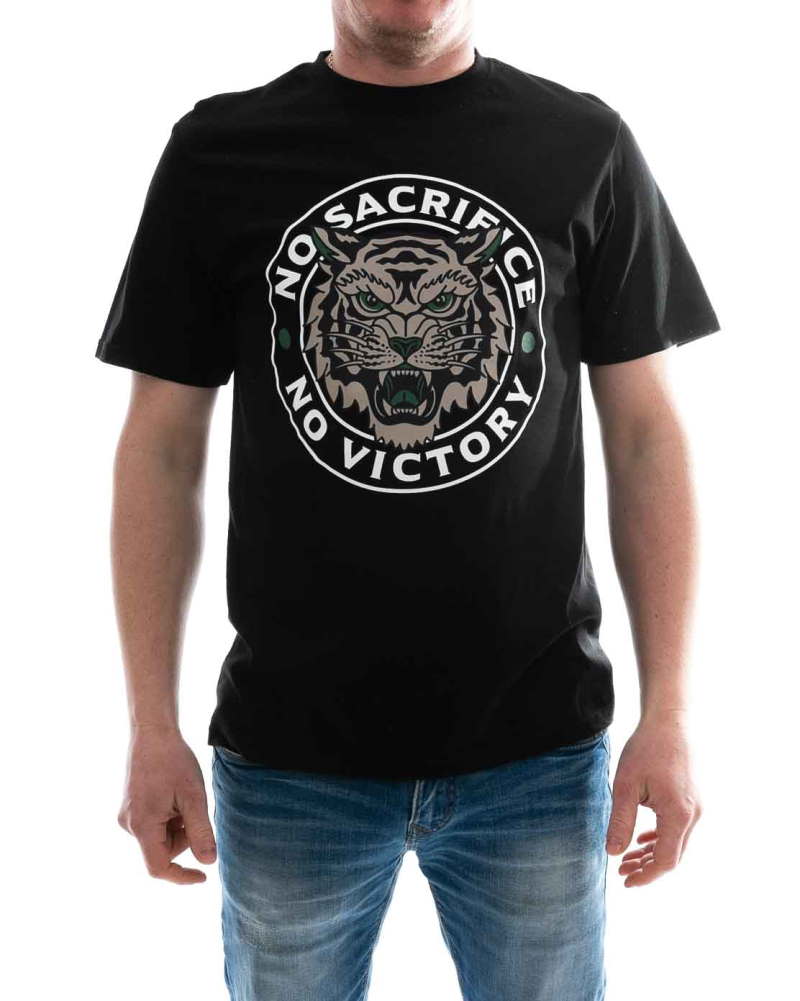 Pánske tričko NOSACIRIFICE NO VICTORY - čierne