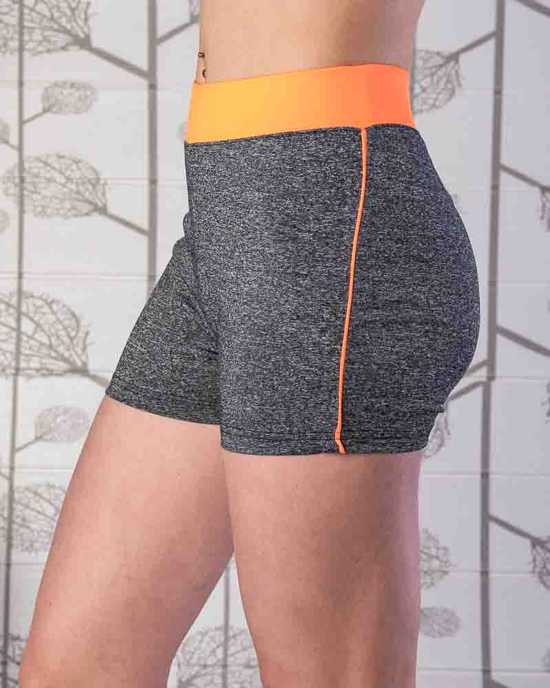 Dámske športové šortky STRETCH - oranžové