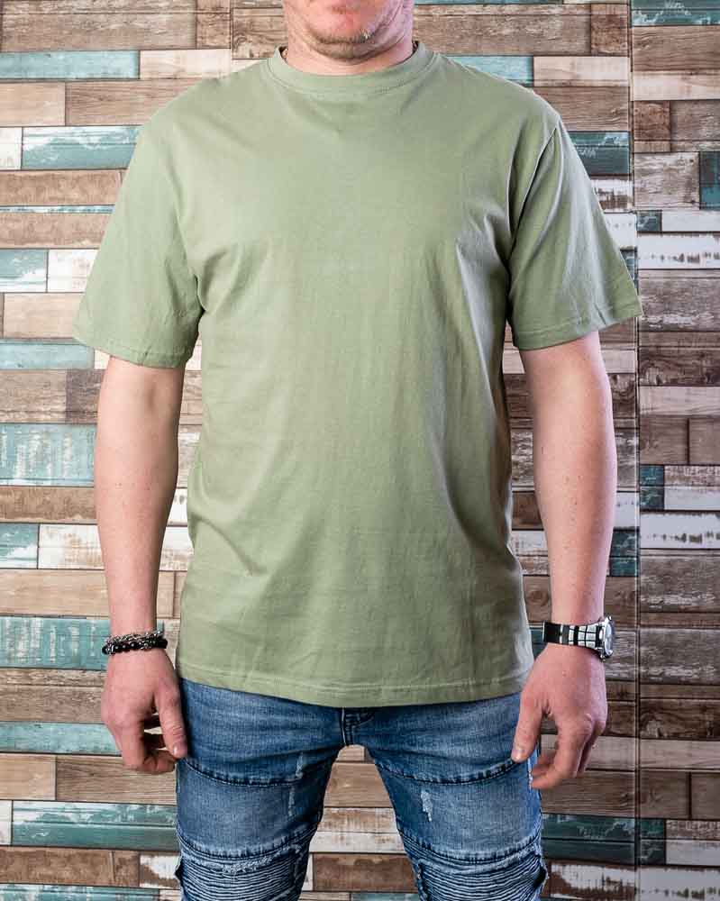 Pánske bavlnené tričko CLASSIC - zelené