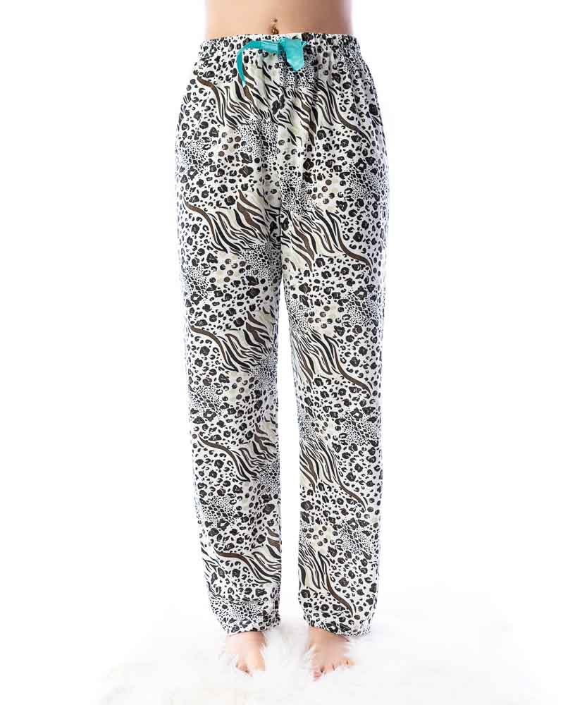 Pyžamové nohavice SAFARI - biele