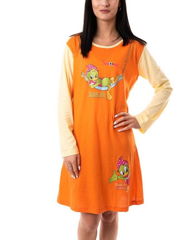 Nočná košeľa SUIOONY - oranžová
