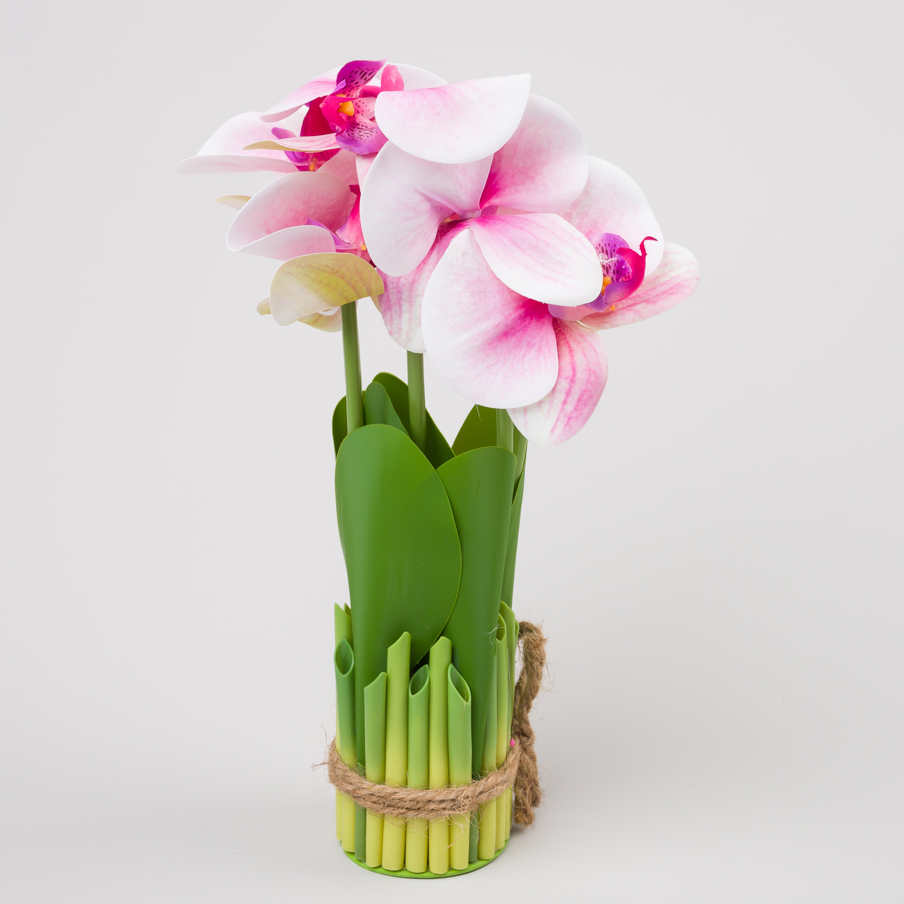 Dekoratívne umelé kvety ORCHIDEA - staroružové