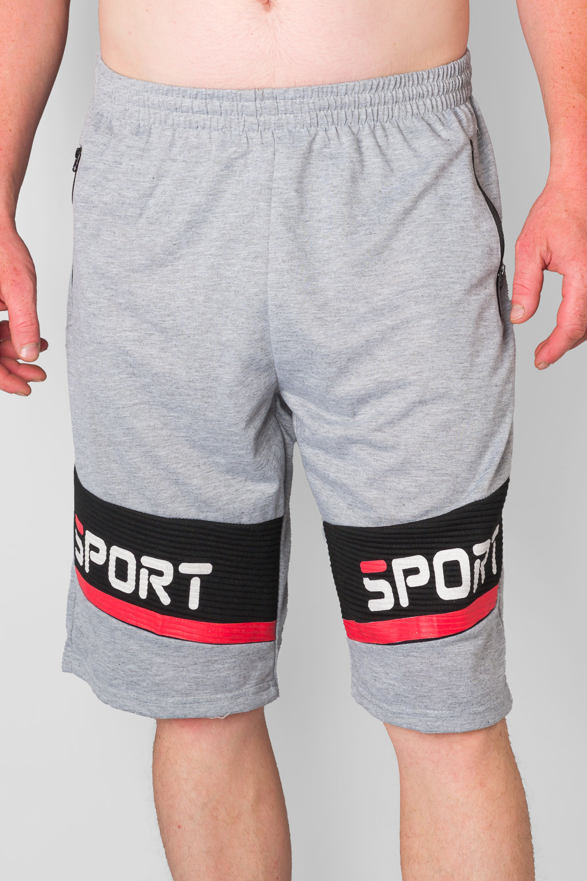 Pánske kraťasy SPORT - svetlosivé