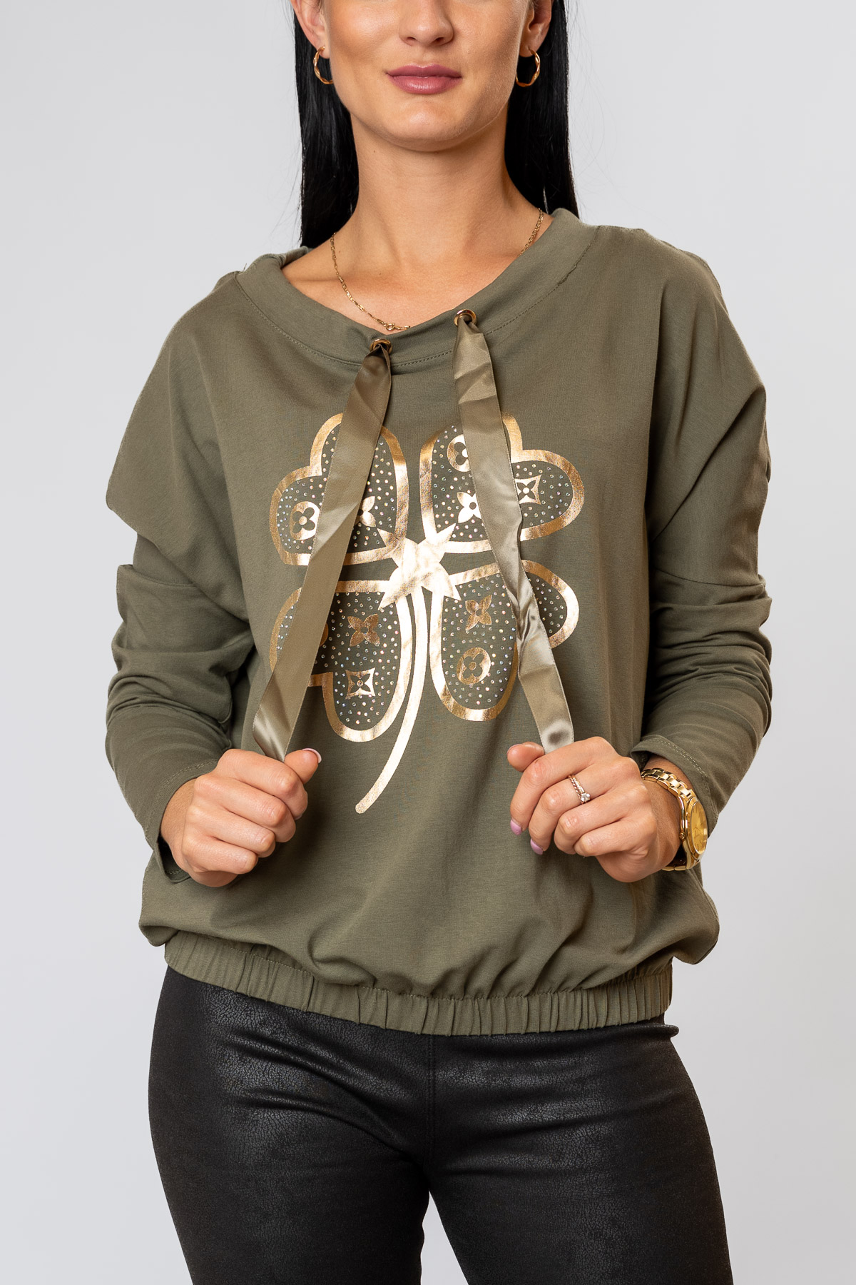 Dámske tričko QUATREFOIL - khaki