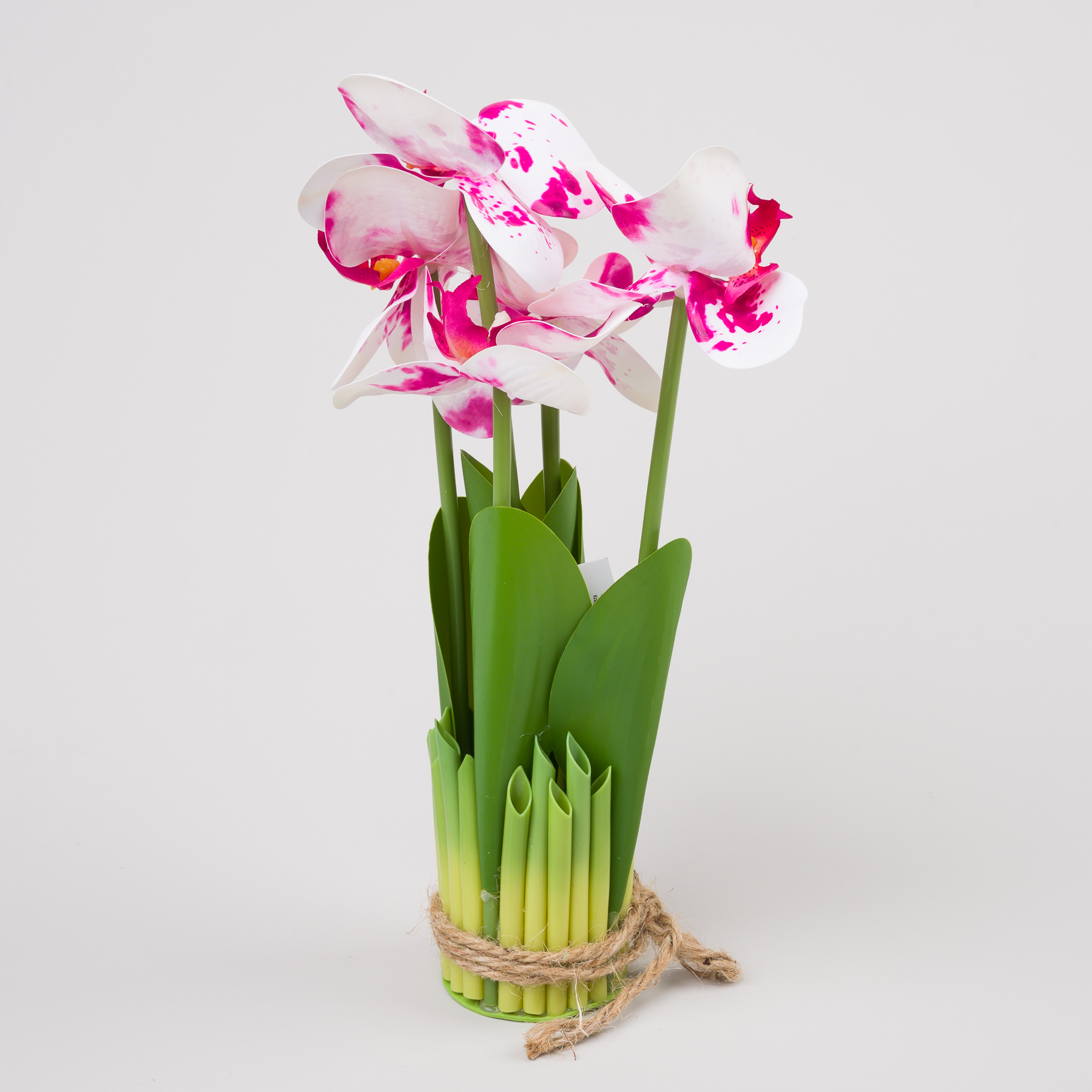 Dekoratívne umelé kvety ORCHIDEA - biele/ružové