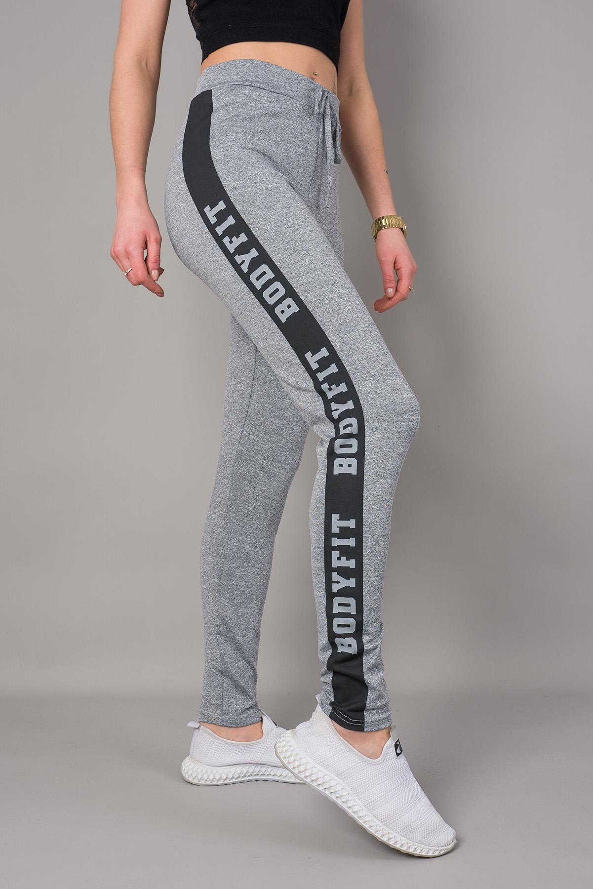 Dámske legíny BODY FIT - sivé