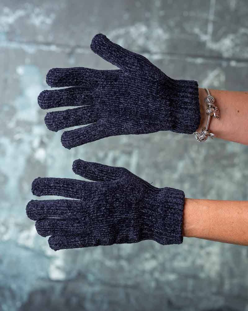 Mäkkučké rukavice - tmavomodré