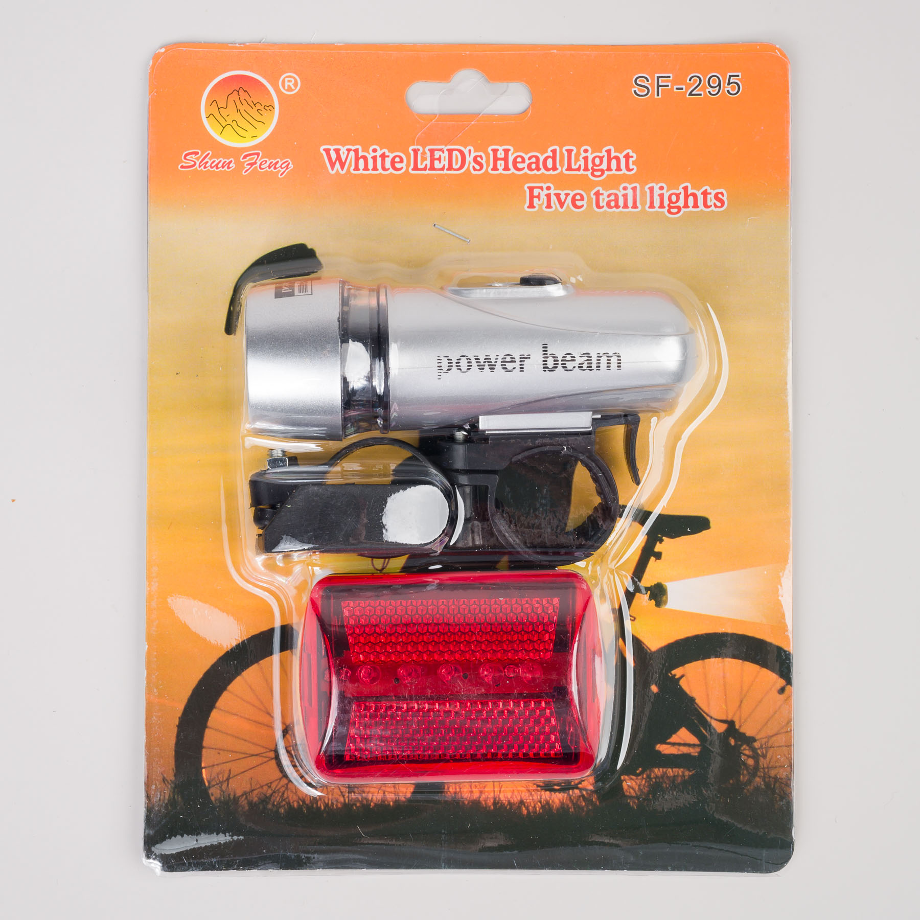 Sada svetiel na bicykel 5+5 LED