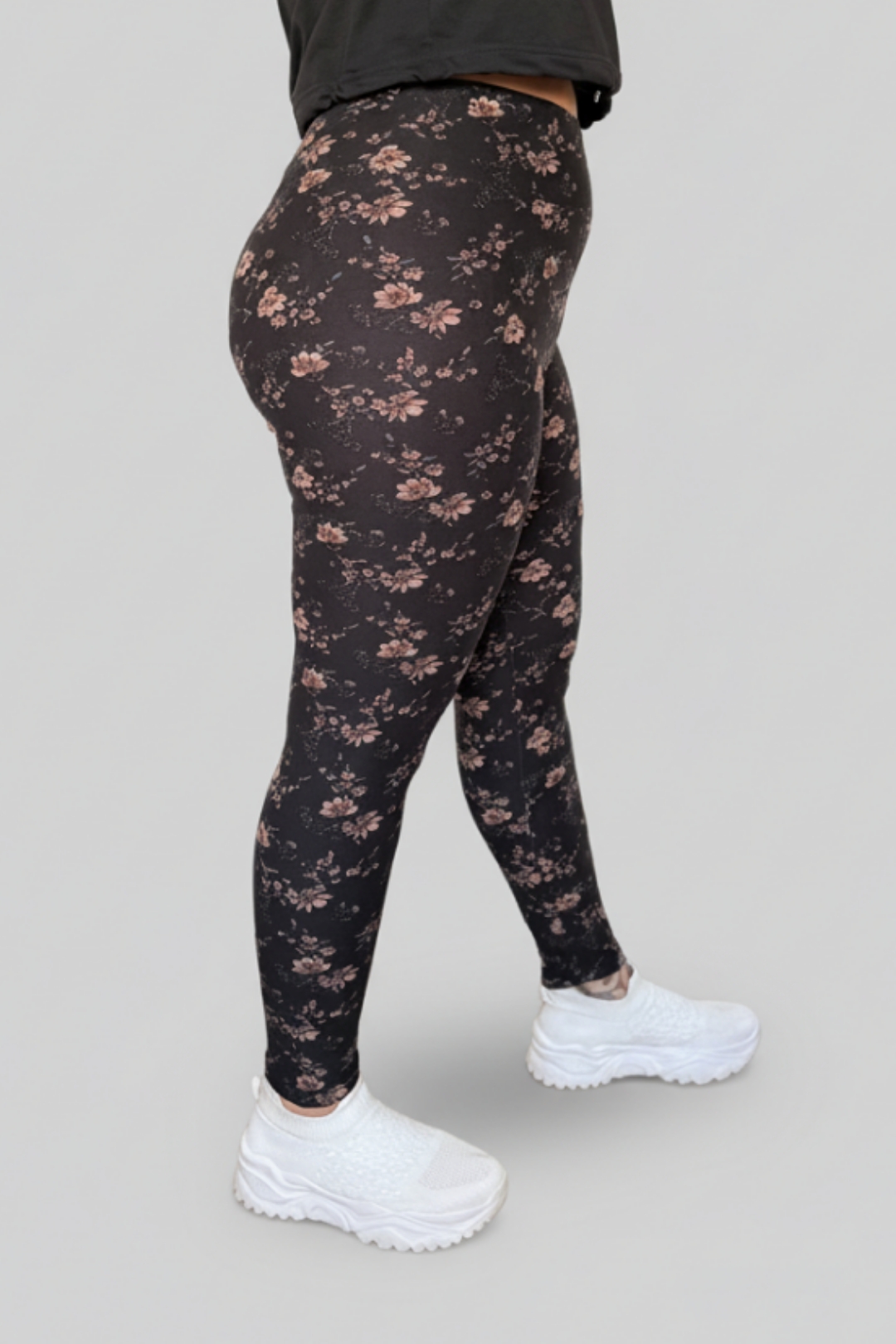 Termo legíny/vysoký pás - čierne