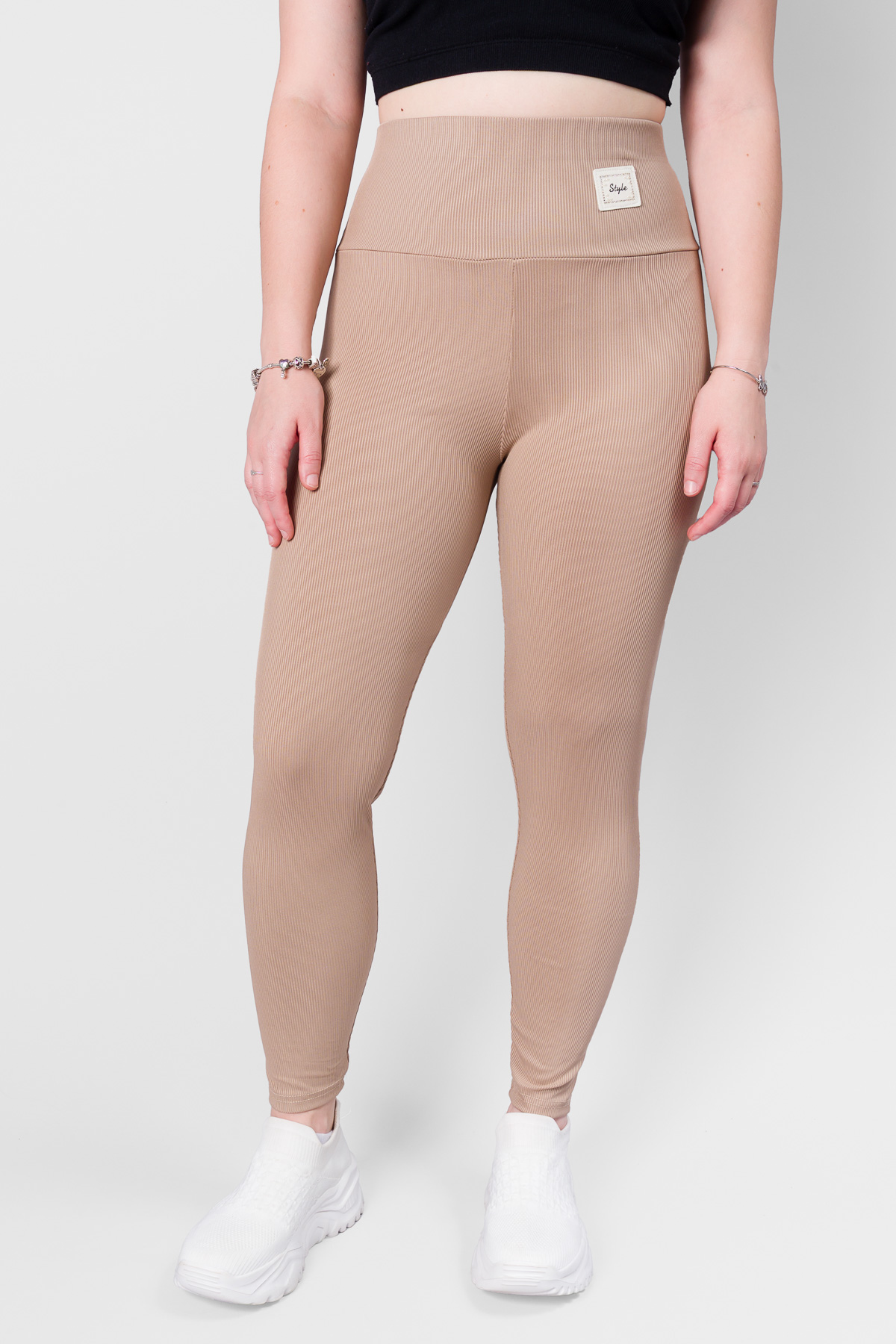 Dámske legíny STYLE - hnedé