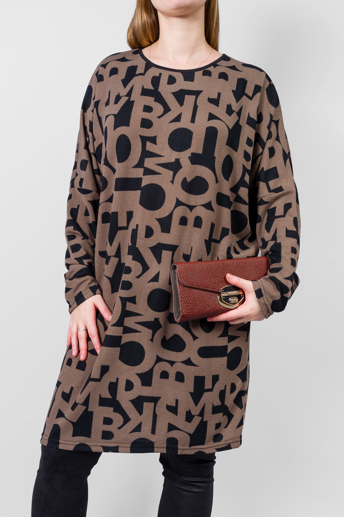 Dámska tunika ALFIRA - hnedá