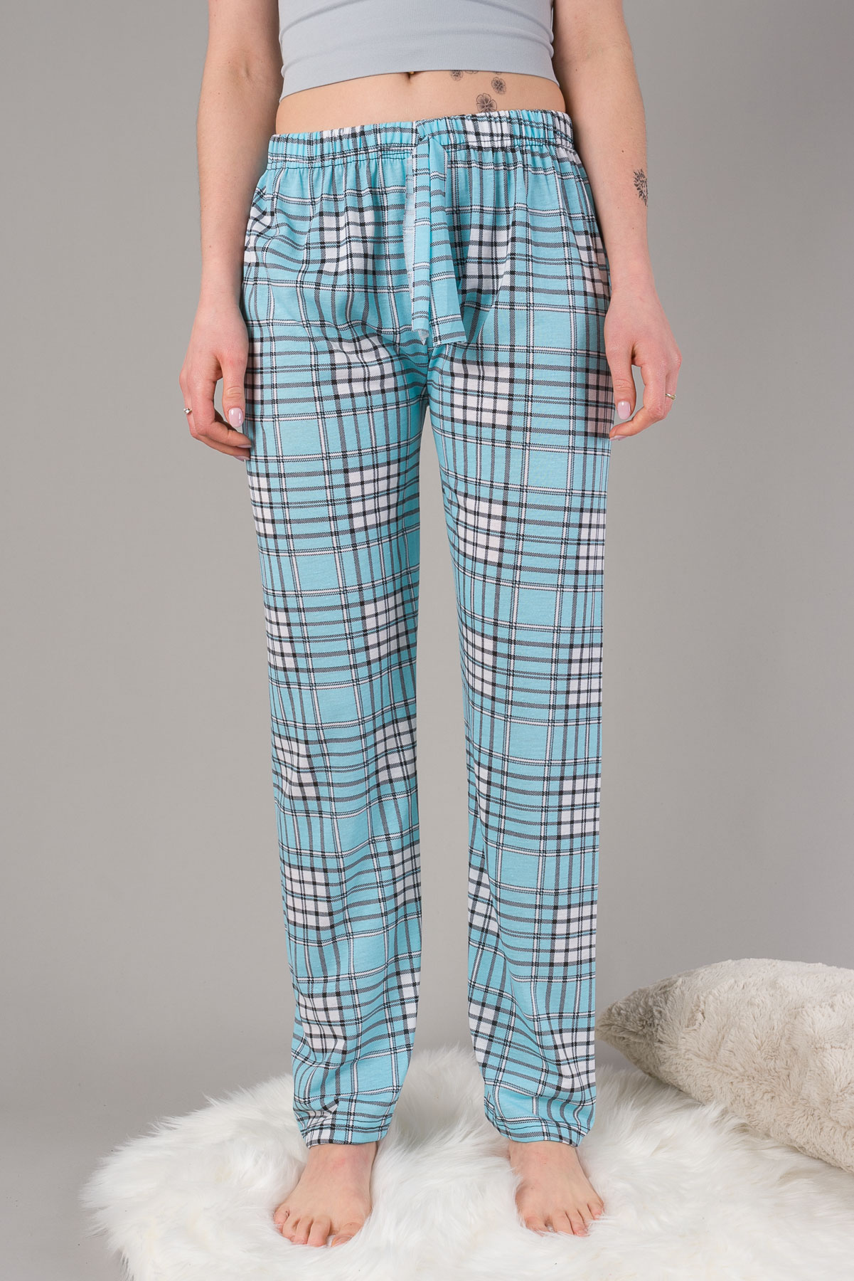 Pyžamové nohavice KARO - modré