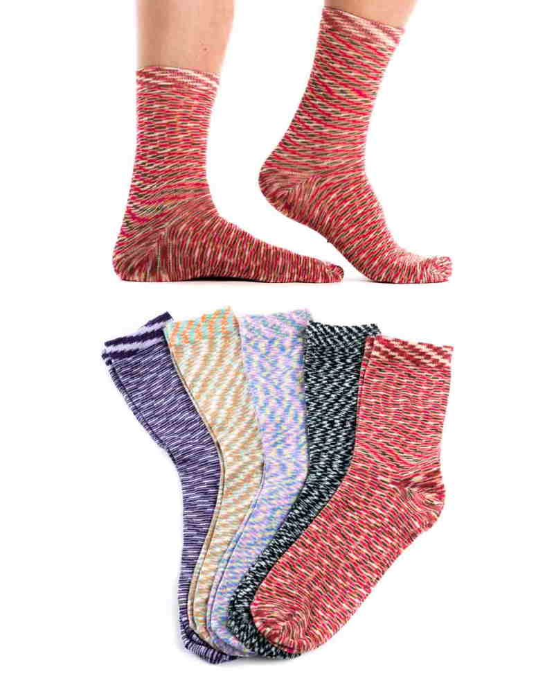 Ponožky MELÍROVANÉ - 5 párov
