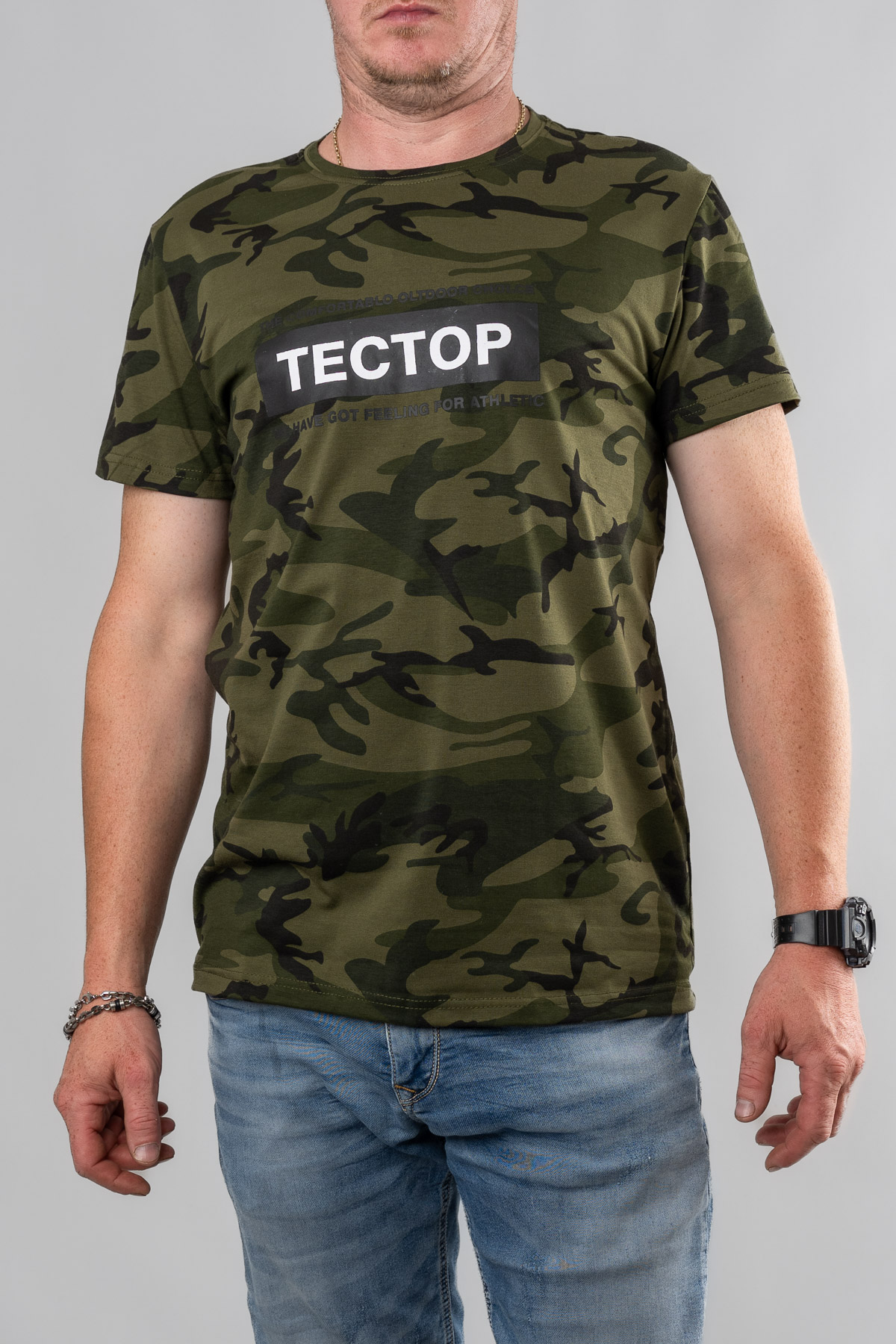 Pánske tričko TECTOP - khaki