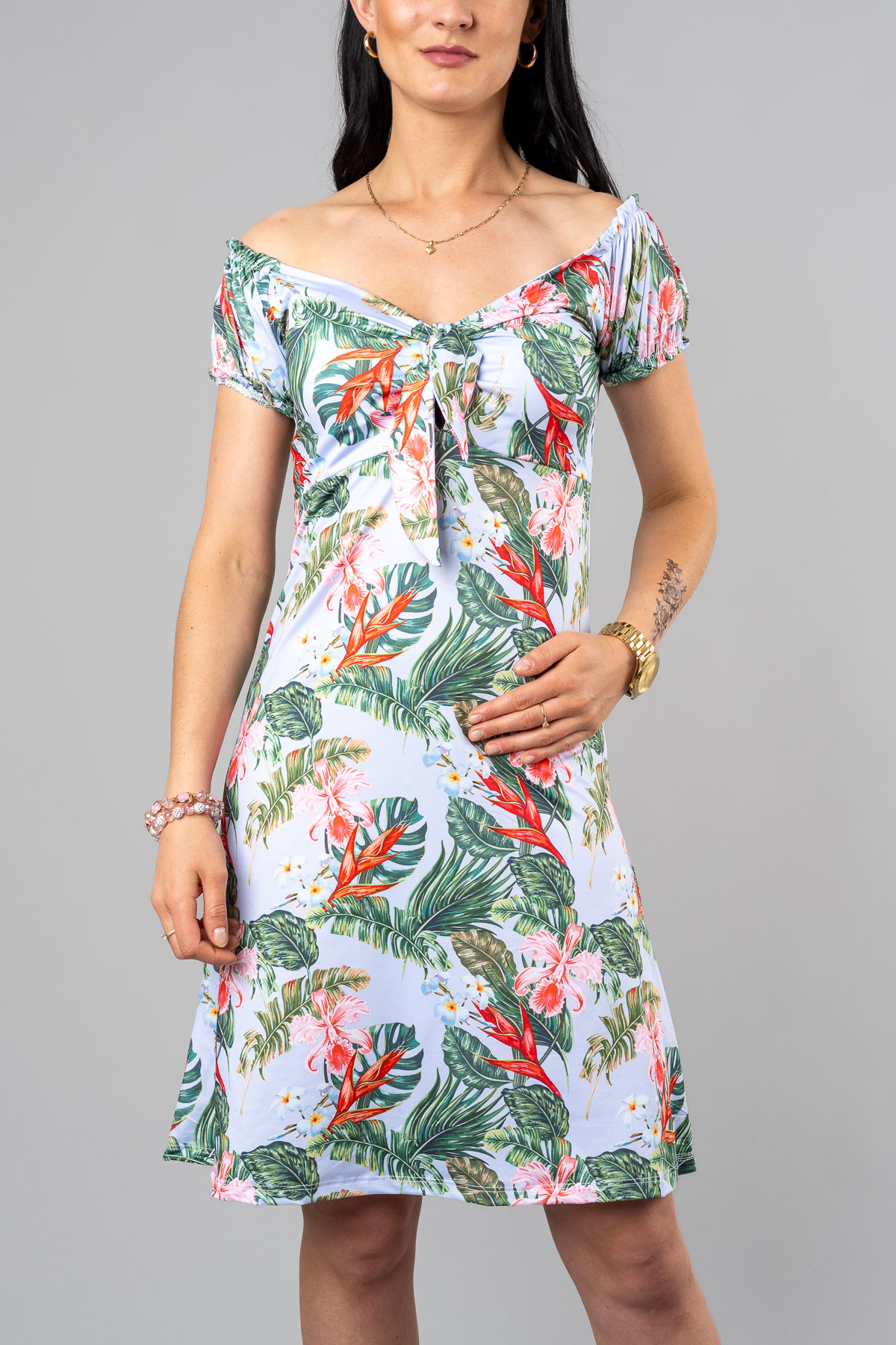 Dámske šaty WELDT - modré/zelené