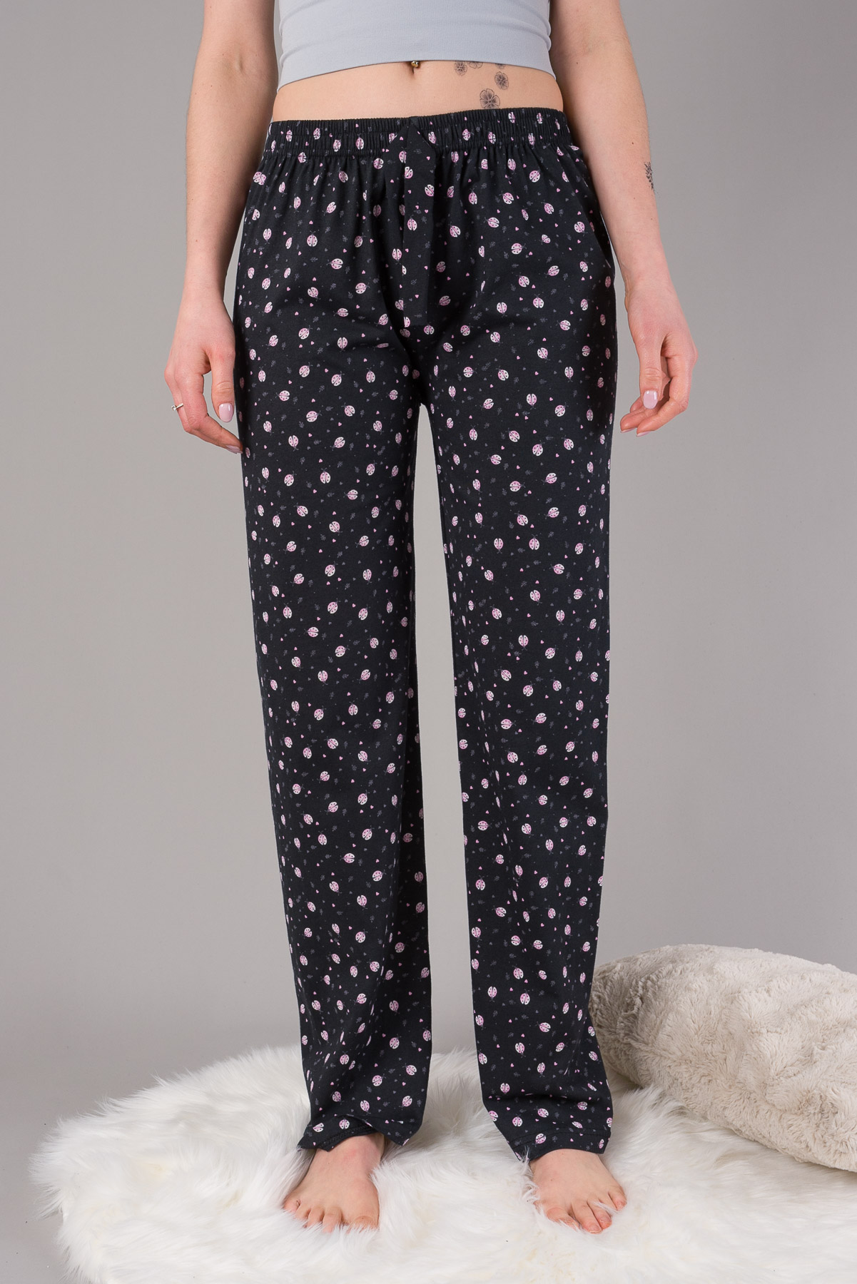 Pyžamové nohavice LIENKY - čierne