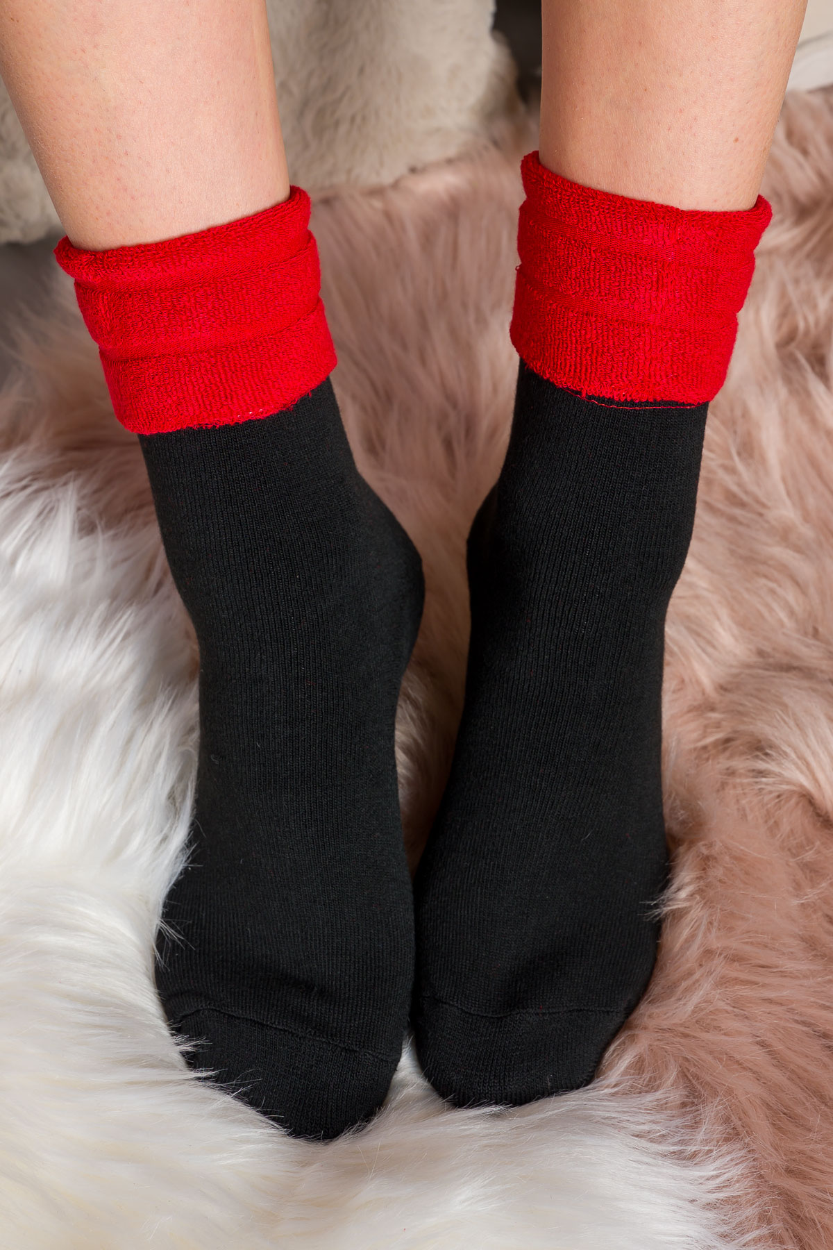 Termo ponožky - červené
