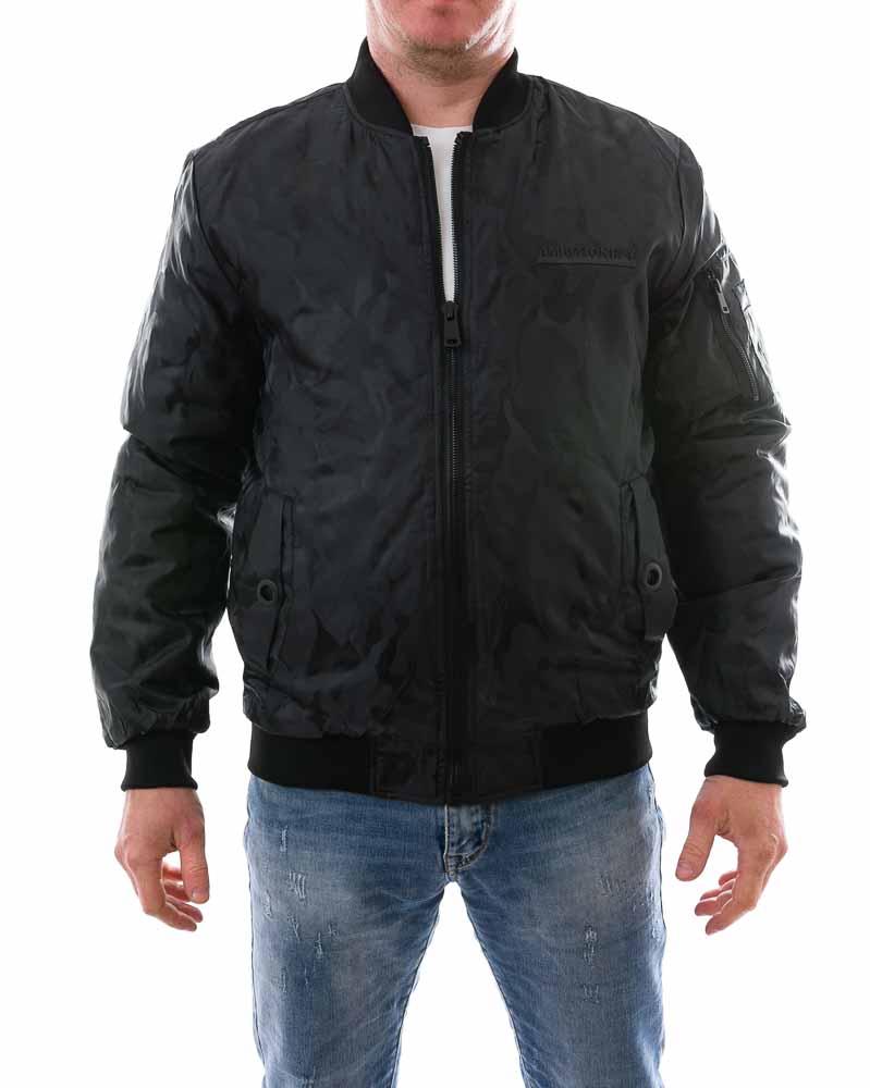 Pánska maskáčová bunda FLY - čierna