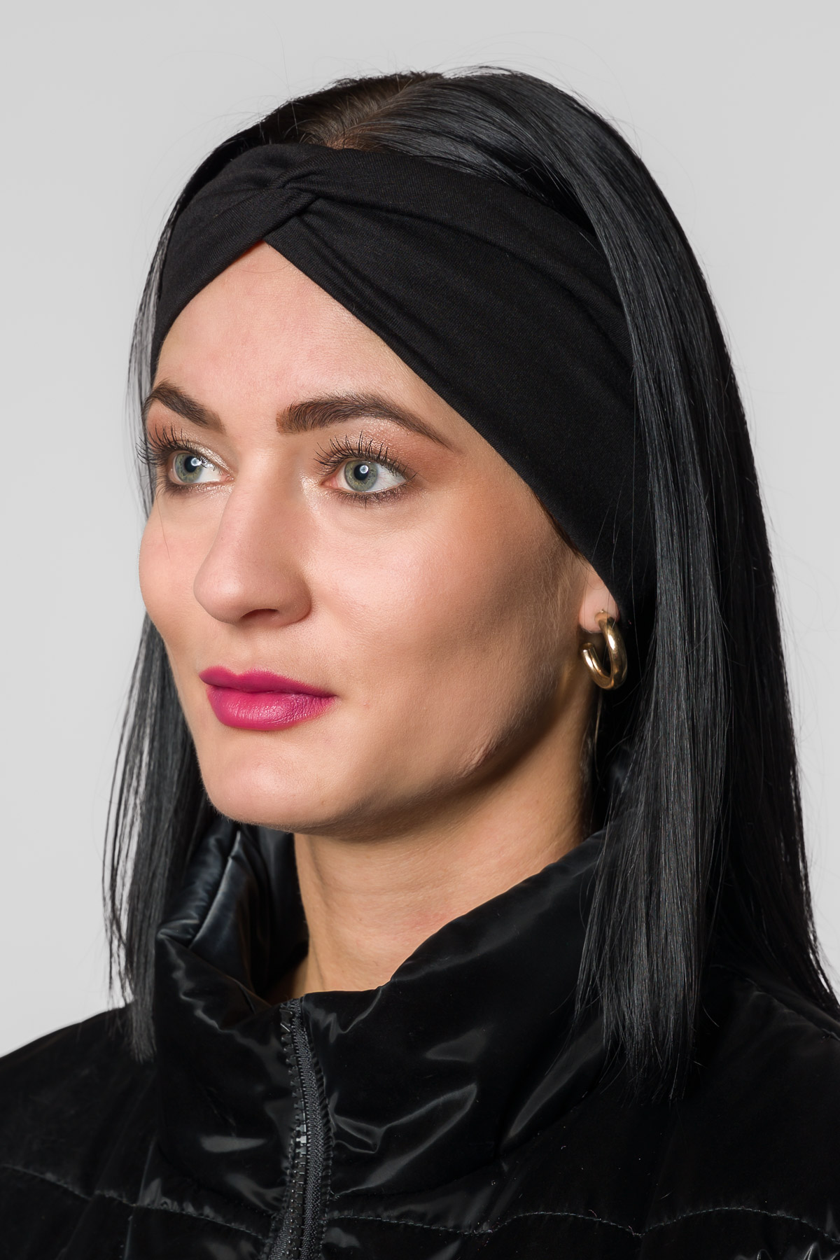 Dámska čelenka - čierna
