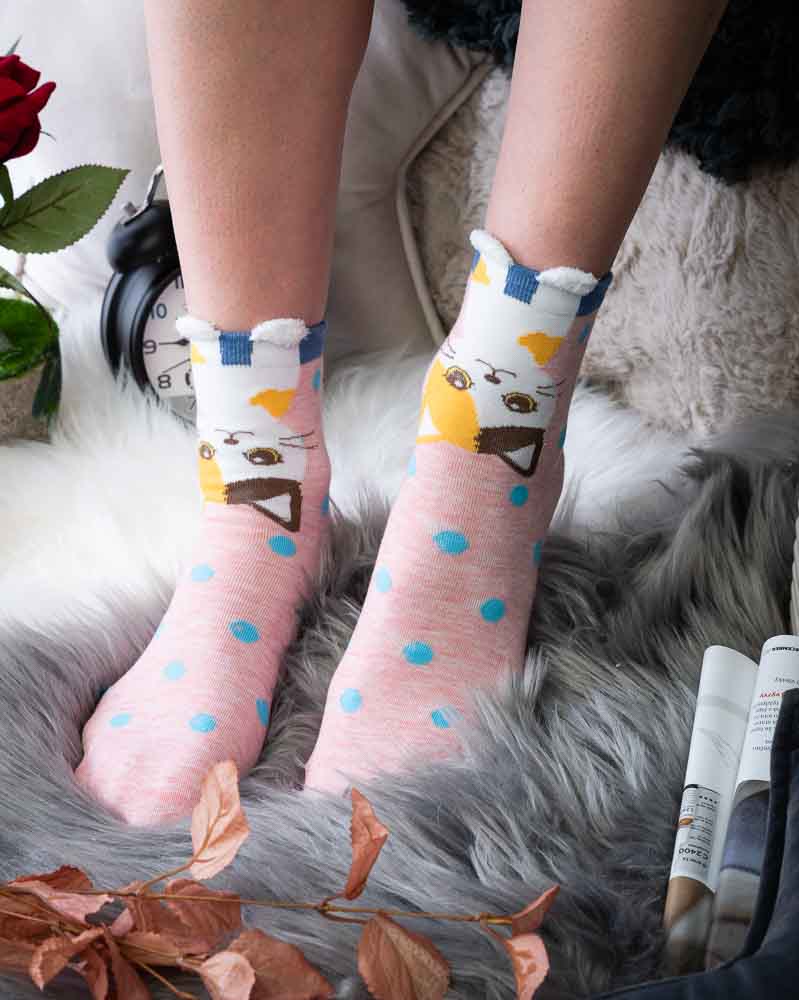 Ponožky CAT - ružové