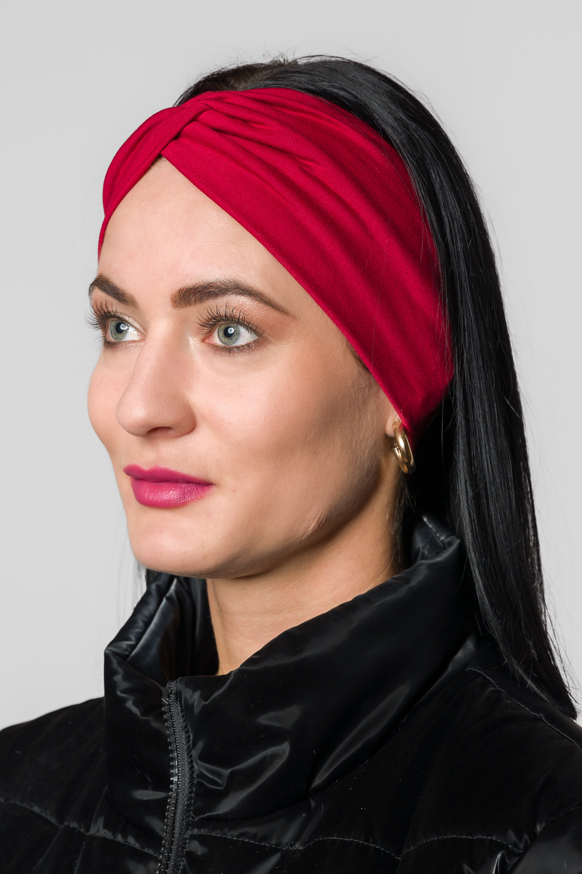 Dámska čelenka - vínová