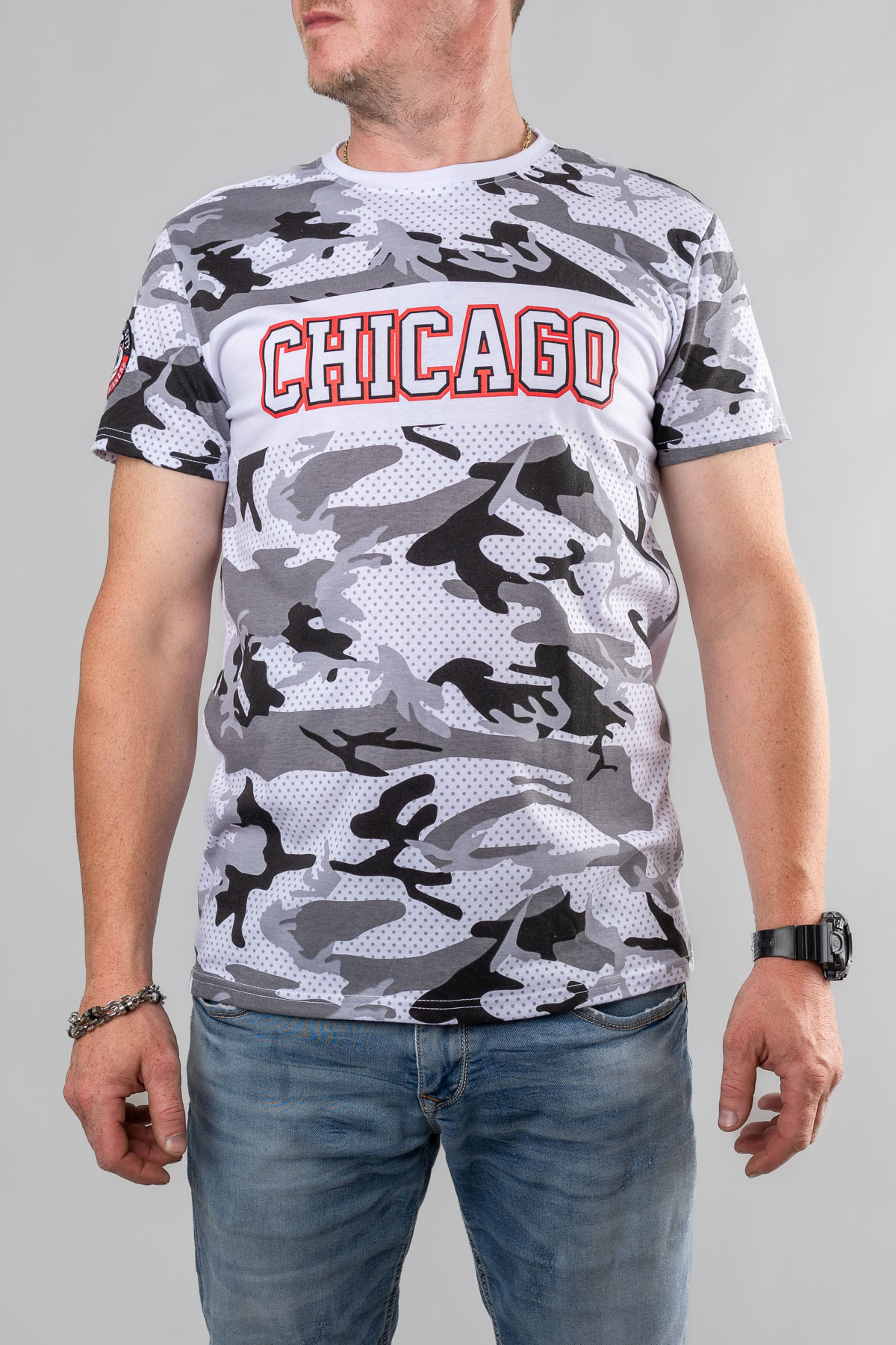 Pánske tričko CHICAGO - biele