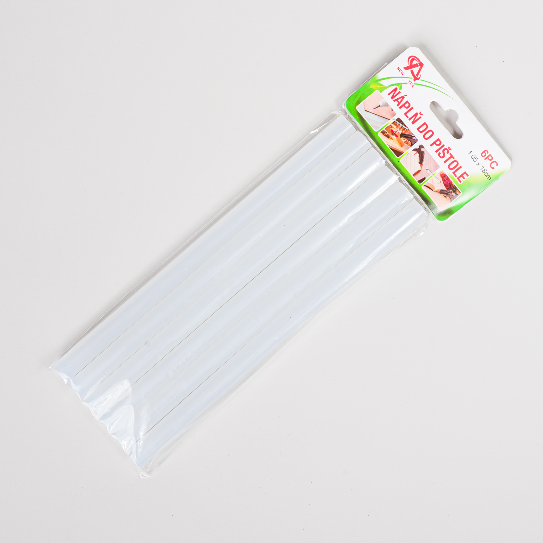 Náplne do tavnej pištole 1,05 cm - 6ks