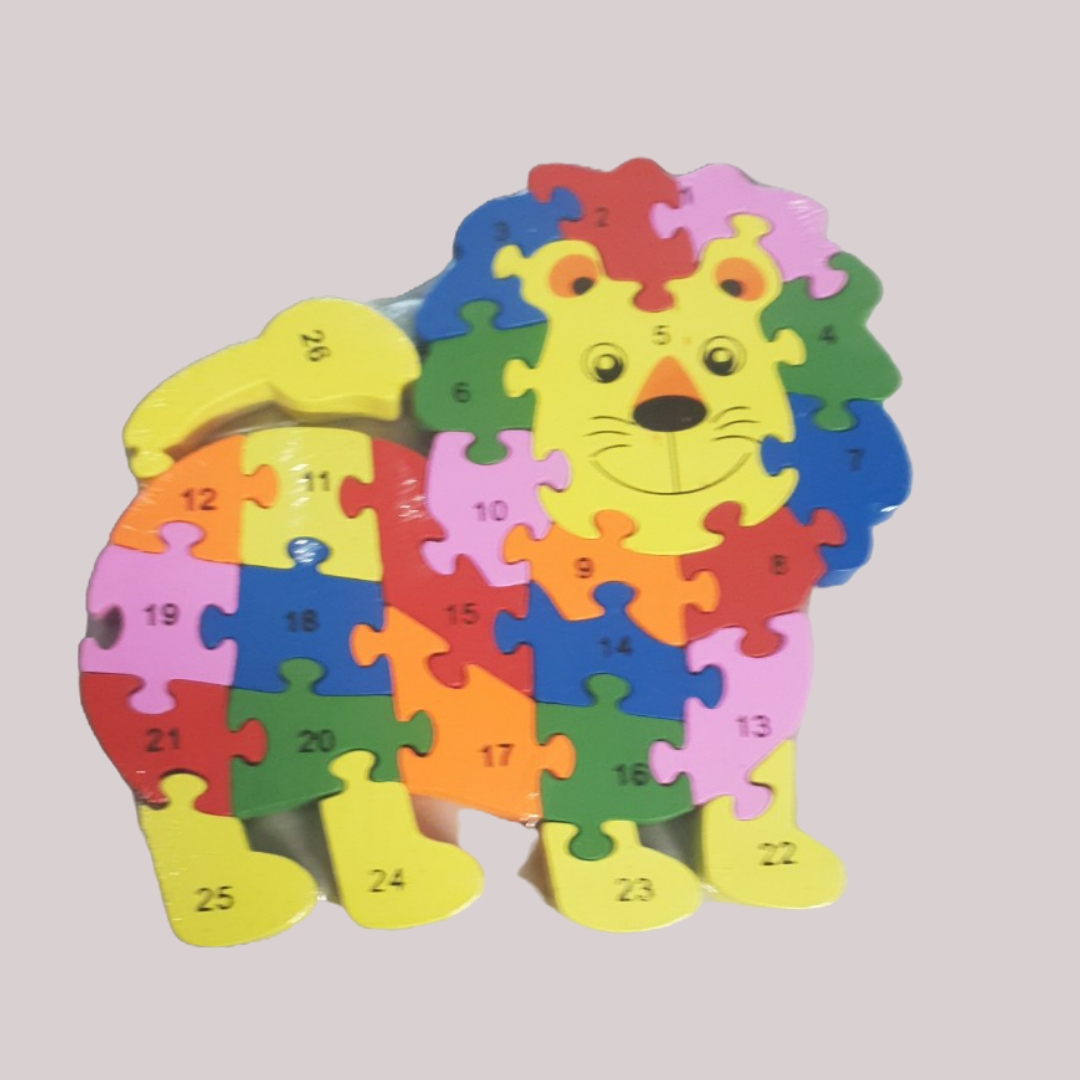 Drevené puzzle LEV