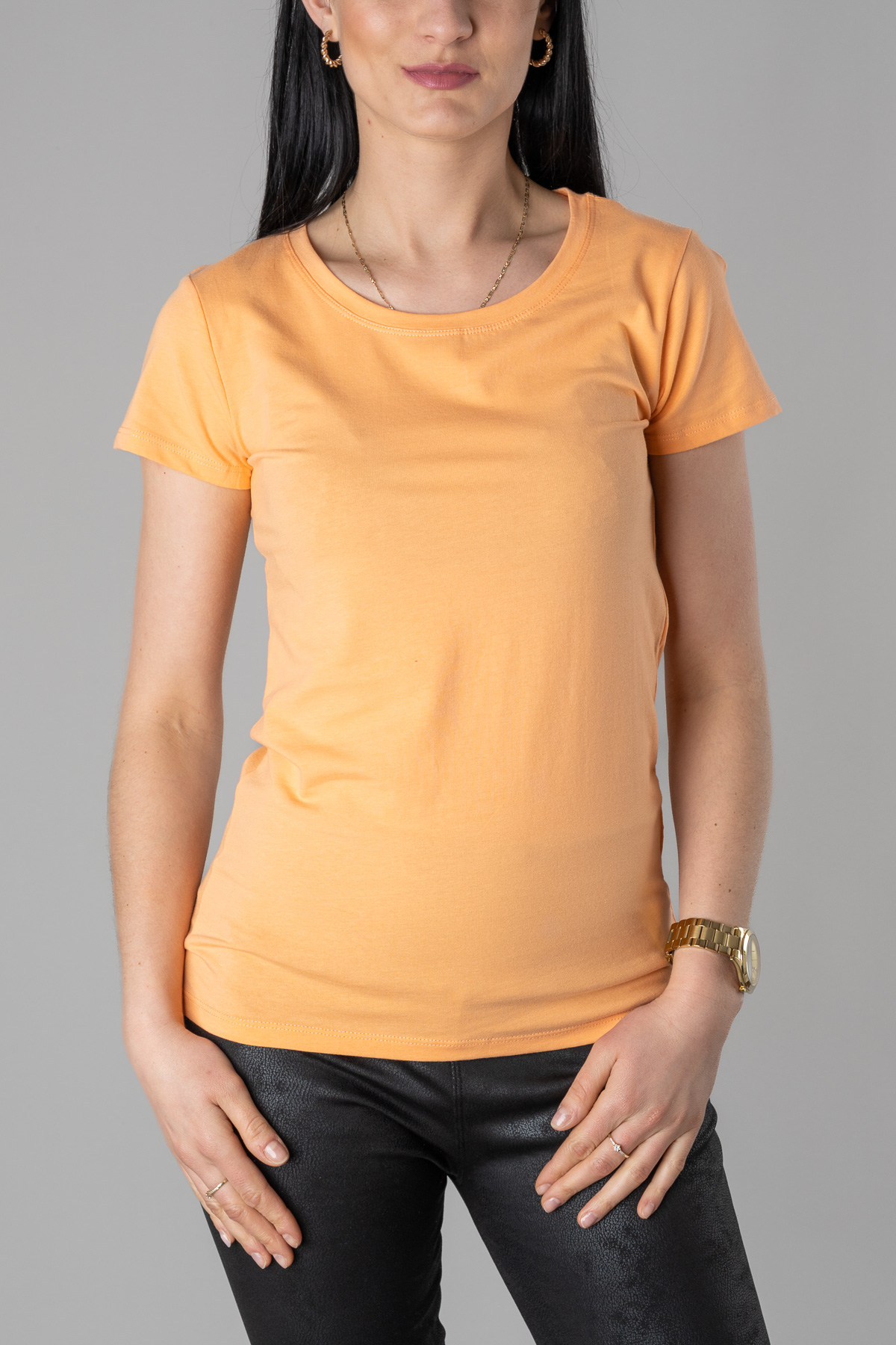 Dámske bavlnené tričko U CLASSIC - oranžové