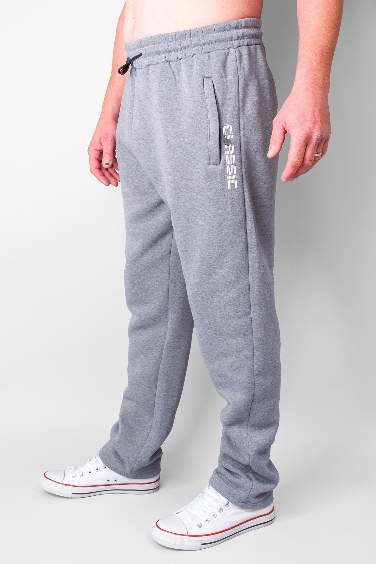 Pánske zateplené tepláky CLASSIC - sivé