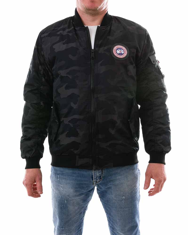 Pánska maskáčová bunda - čierna