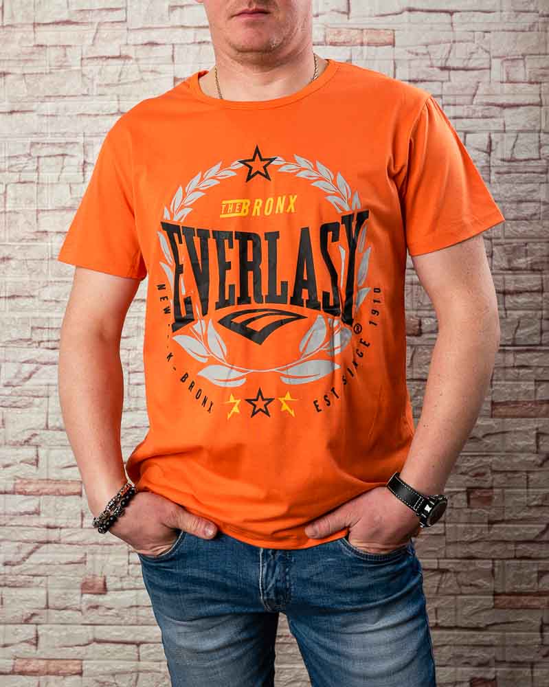 Pánske tričko EVERLASY - oranžové