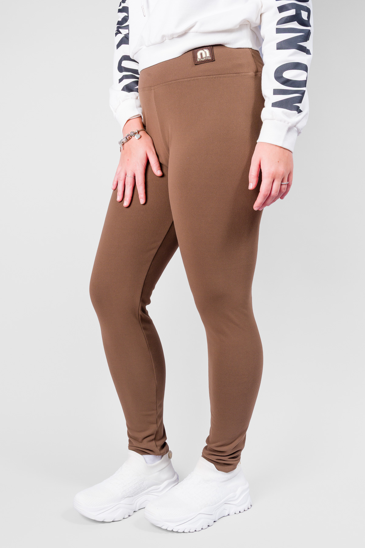 Termo legíny/vysoký pás VELESSA - hnedé