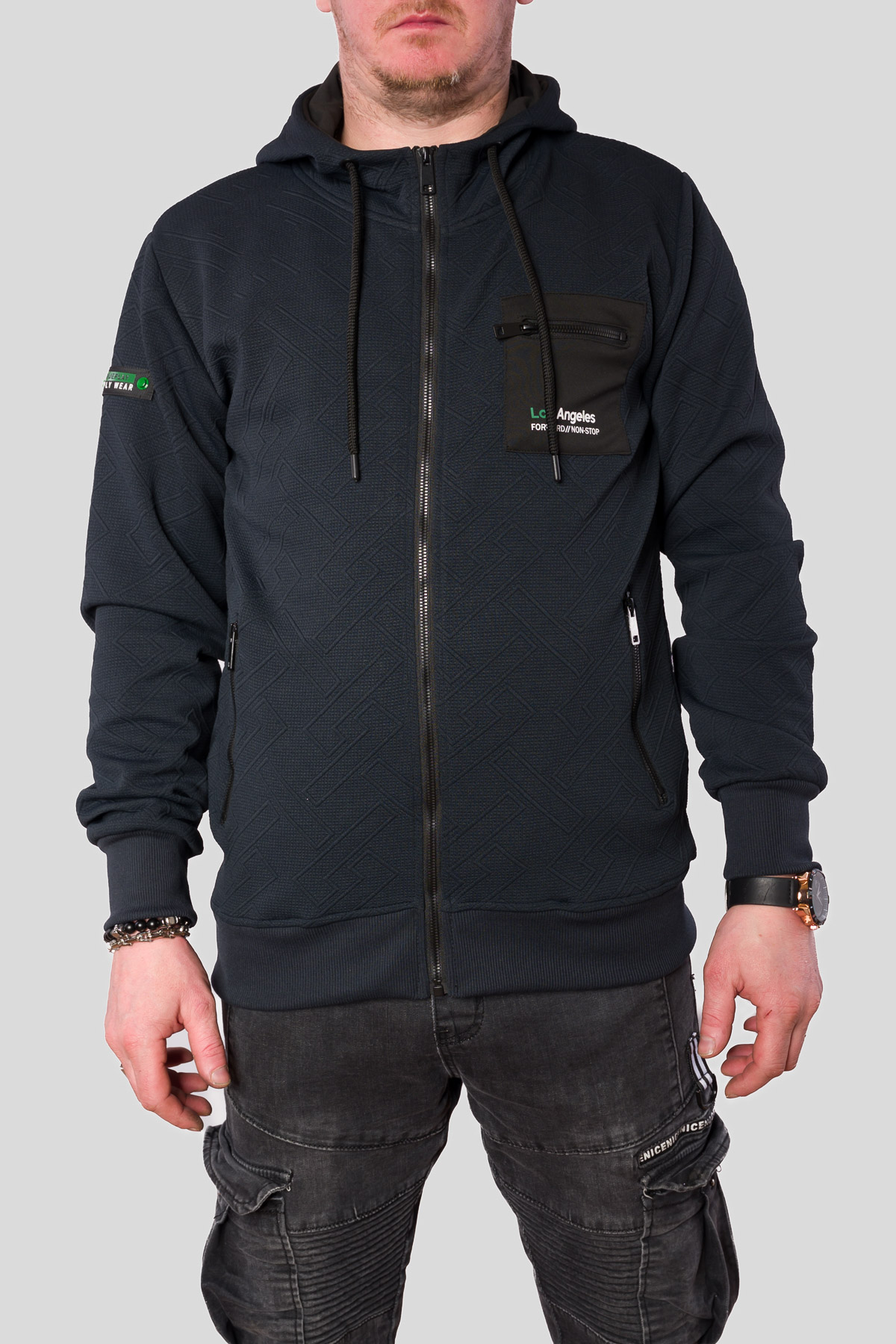 Pánska mikina LOS ANGELES - modrá