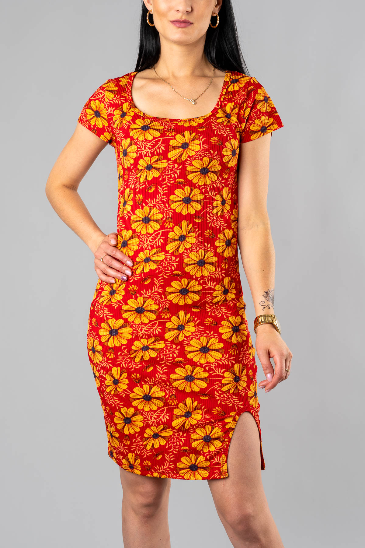 Dámske šaty DAISY - červené