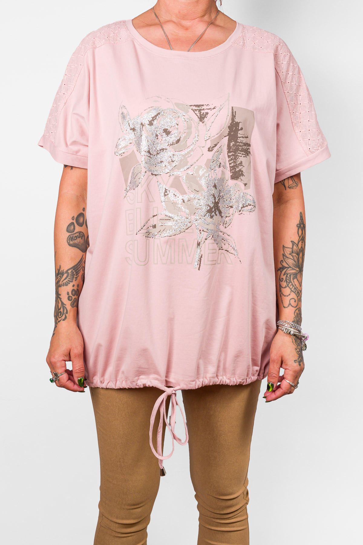 Dámske tričko SUMMER - ružové