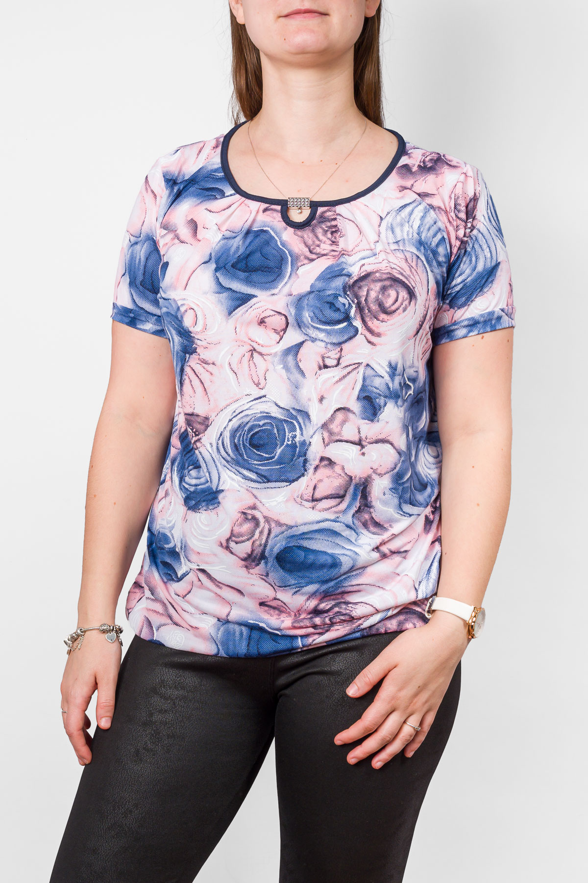 Dámske tričko RUŽA - marhuľkové