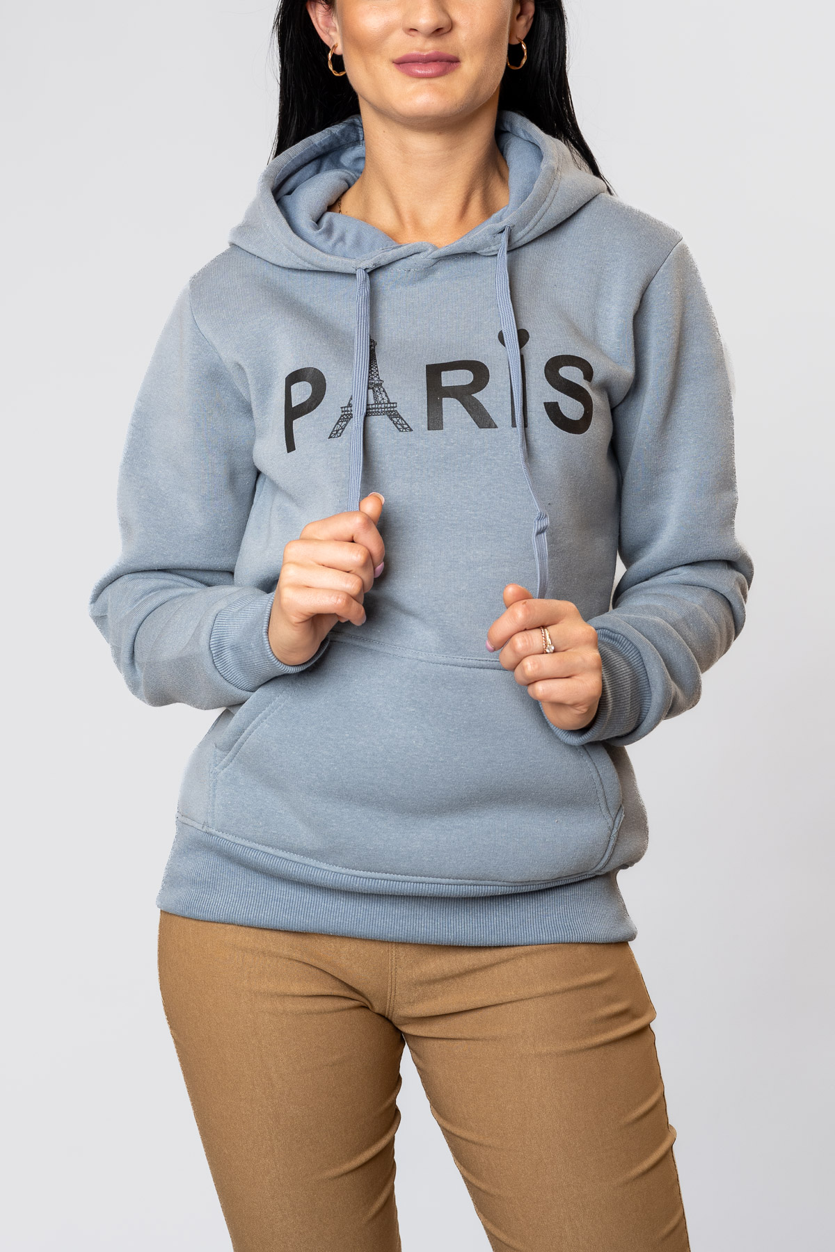 Dámska zateplená mikina PARIS - modrá
