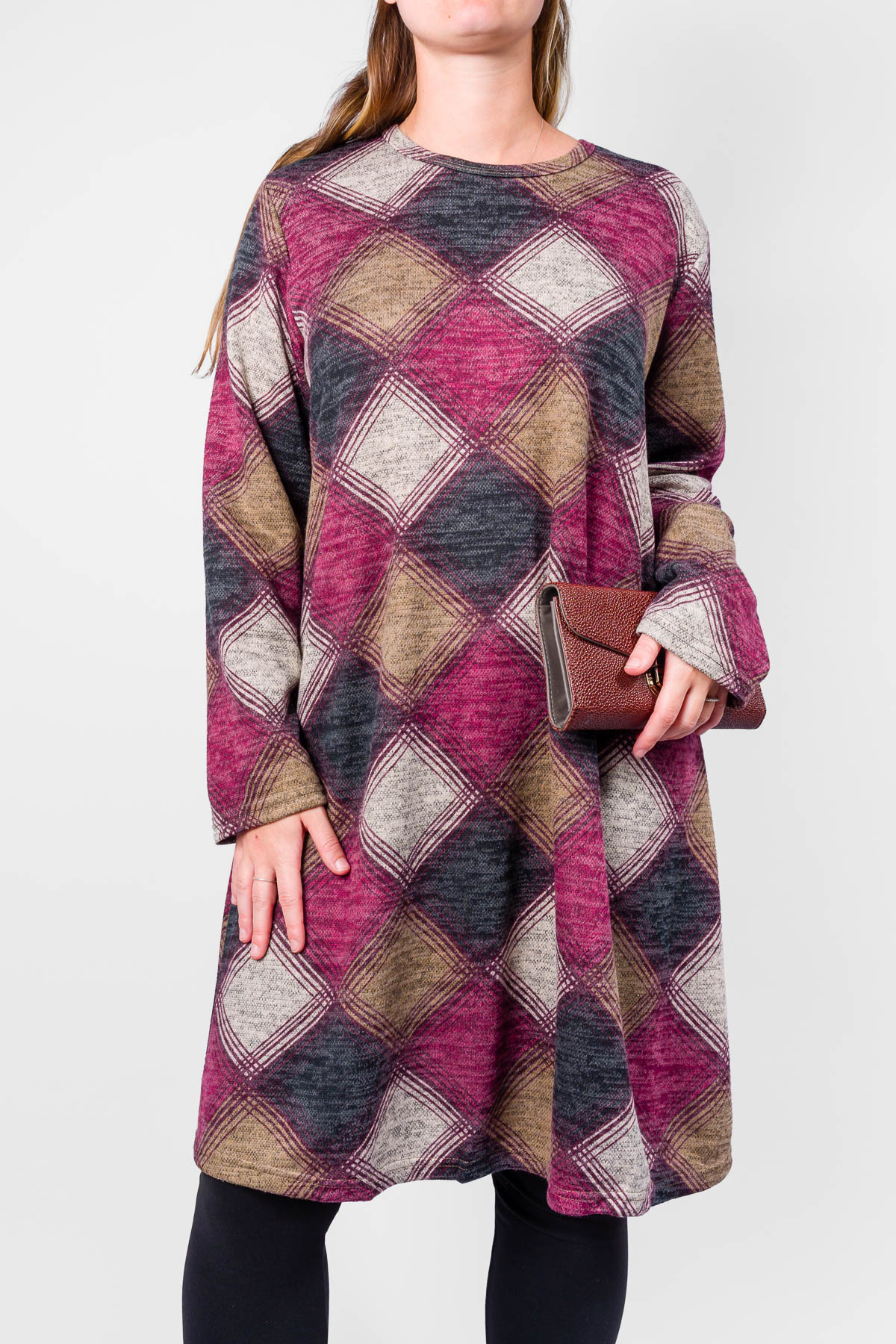 Dámska tunika KARO - fialová