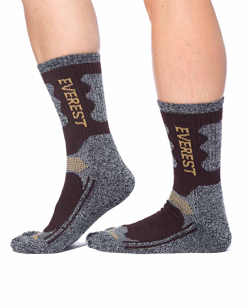 Termo ponožky EVER - hnedé