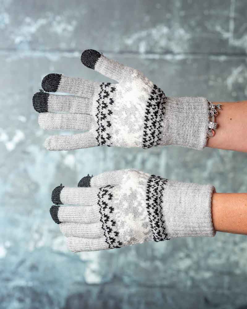 Dotykové rukavice DEER - sivé