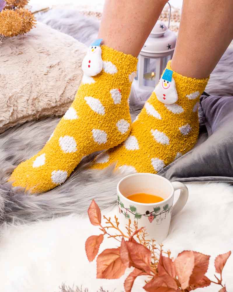 Ponožky SNEHULIAK - žlté