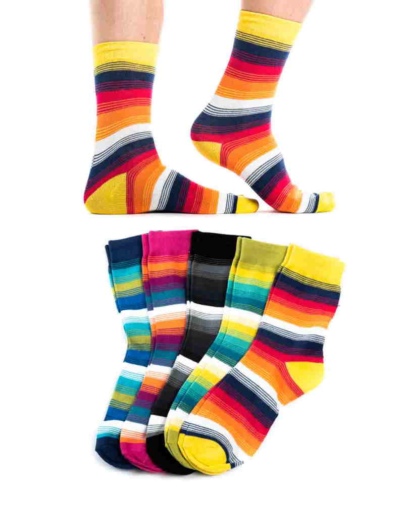 Ponožky RAINBOW - 5 párov