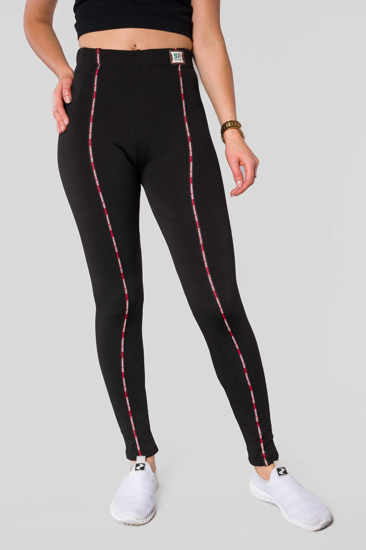 Dámske zateplené legíny FASHIONTEES - čierne