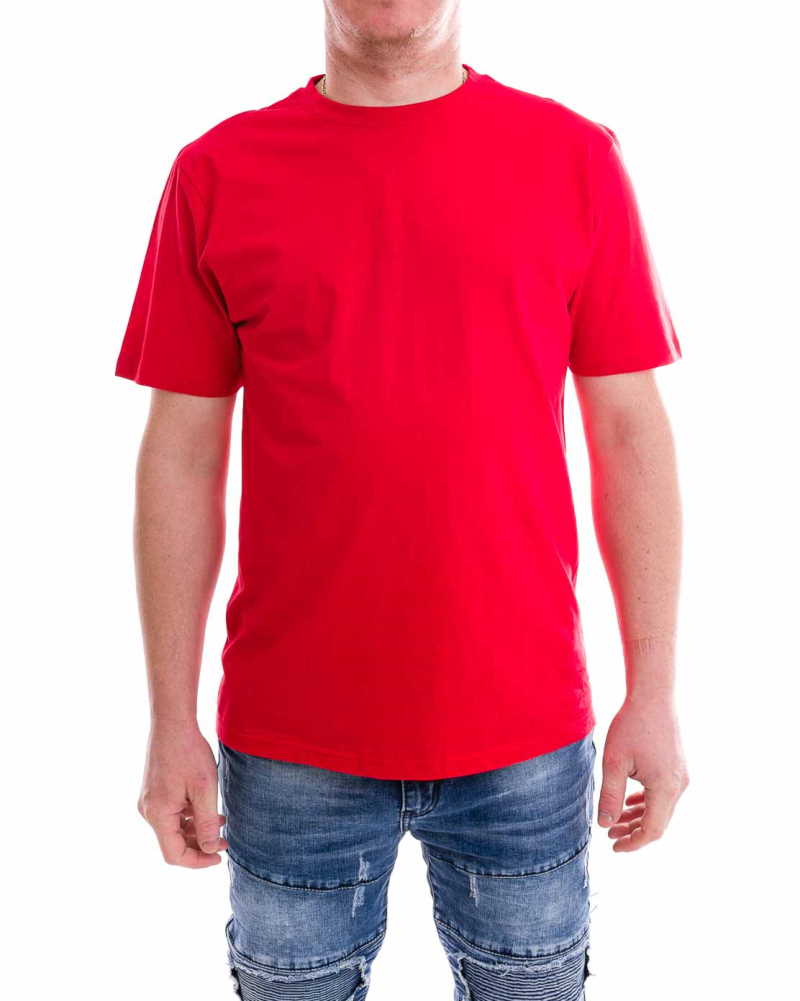 Pánske bavlnené tričko CLASSIC - červené