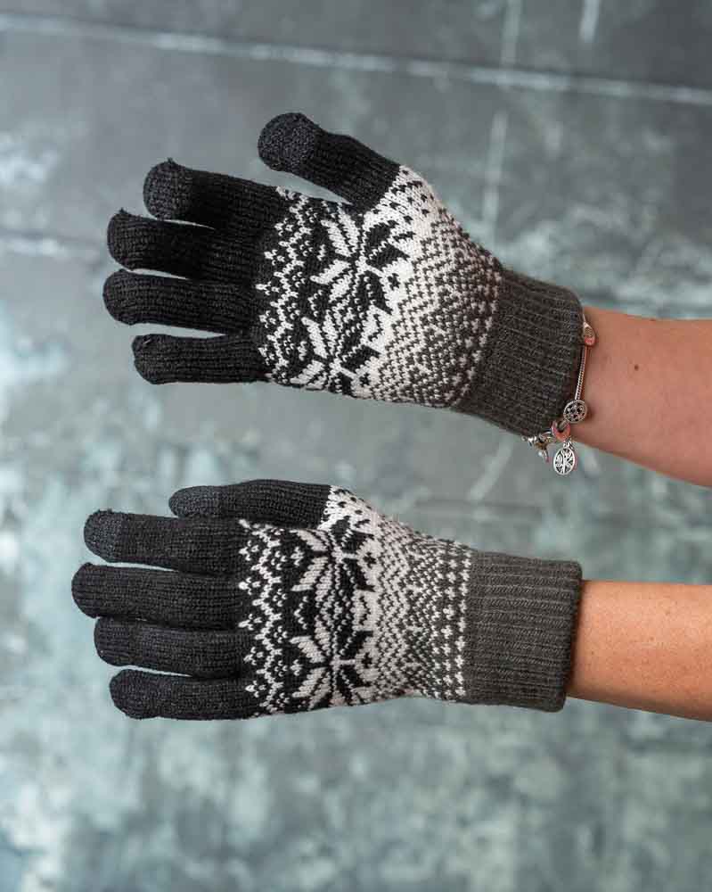 Dotykové rukavice FLAKES - čierne