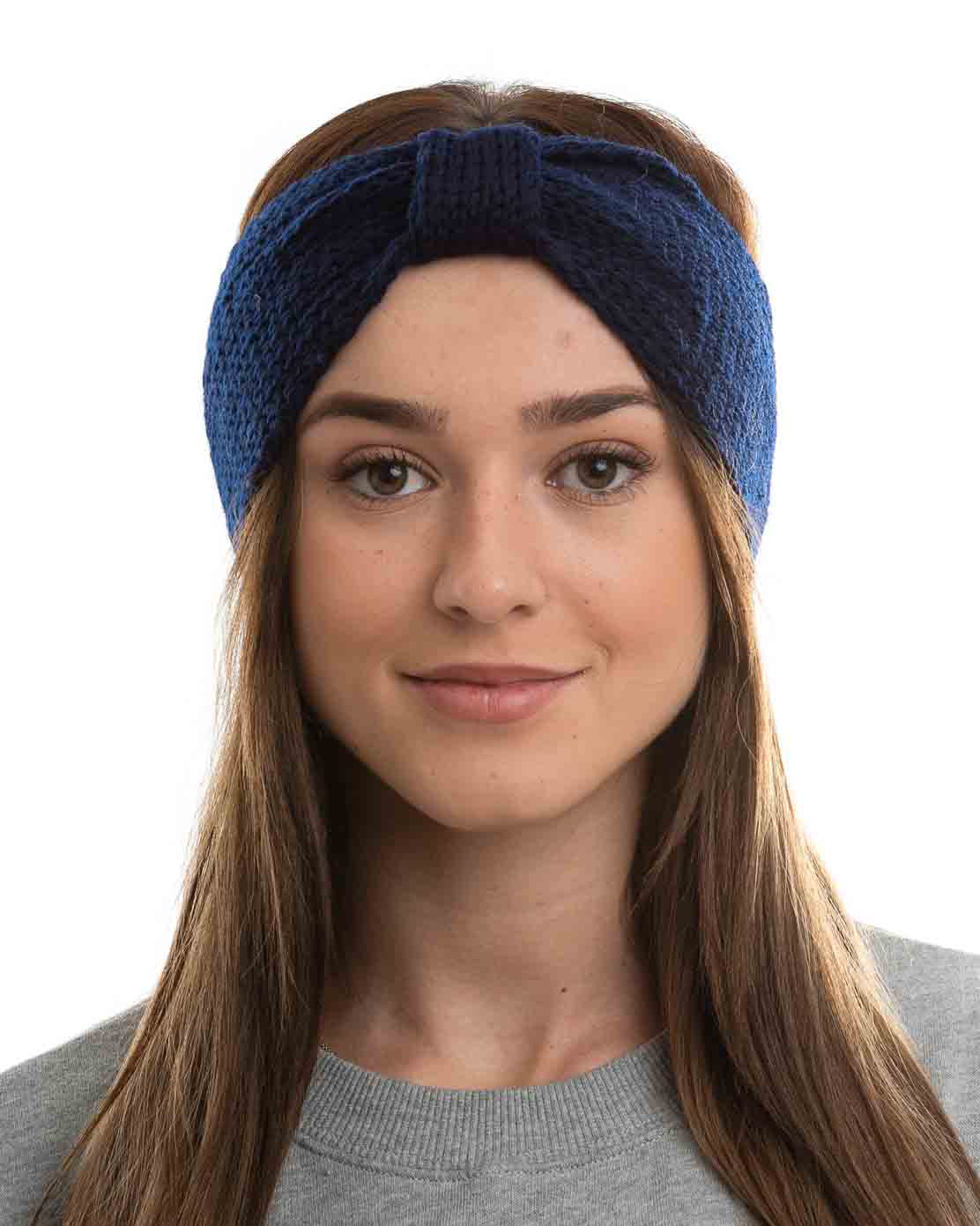 Dámska čelenka - tmavomodrá