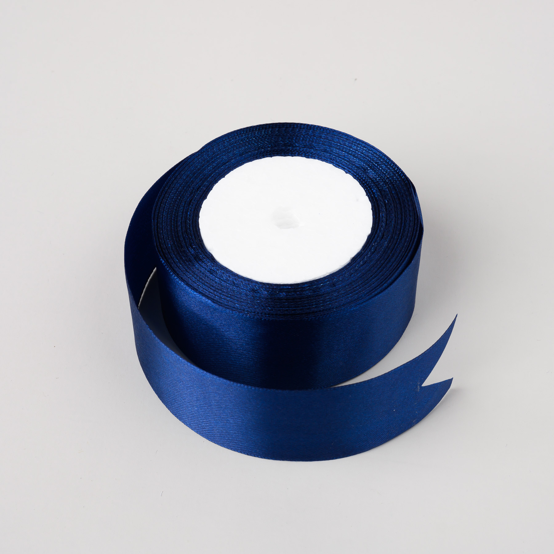 Saténová stuha 4 cm - tmavomodrá