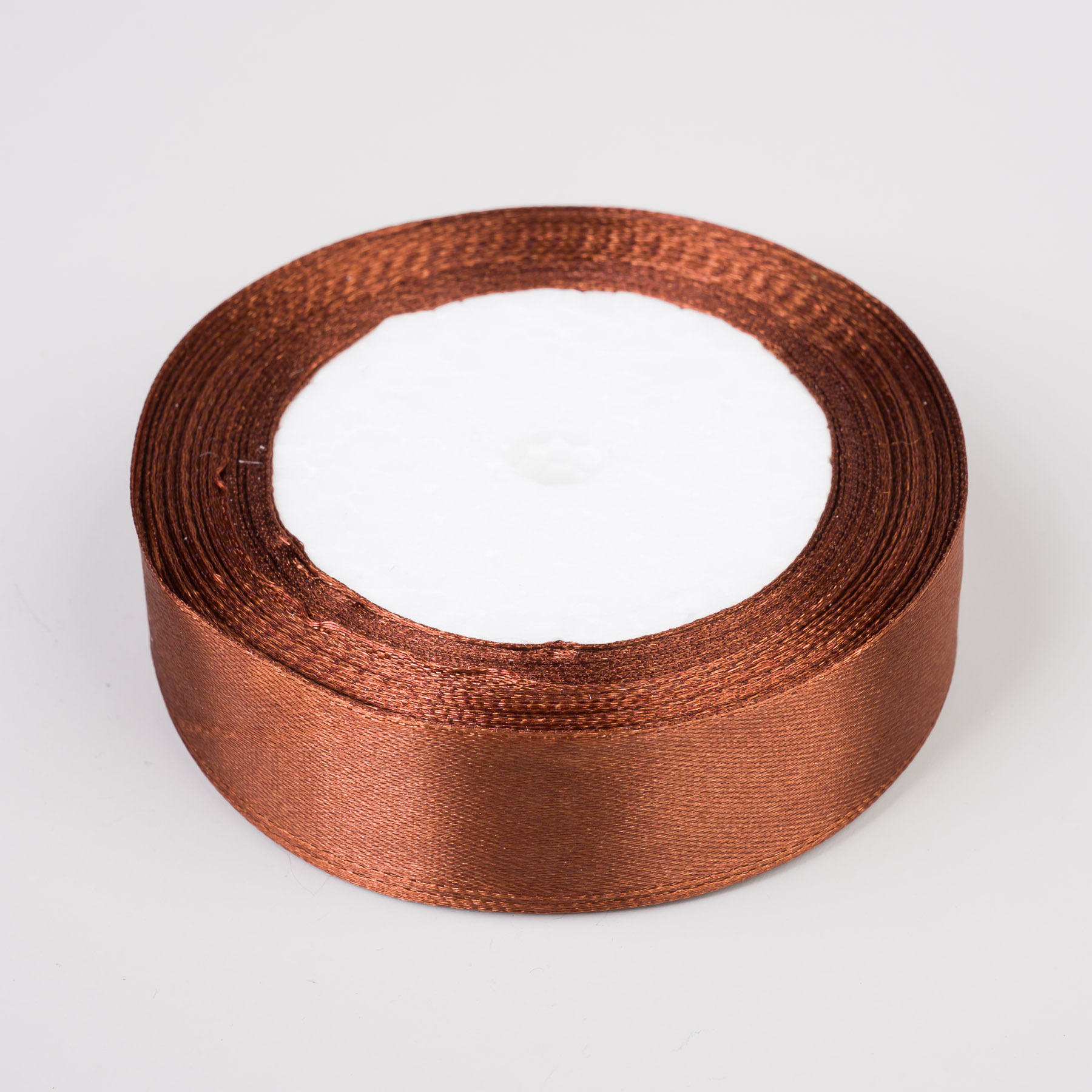 Szatén szalag 2,5 cm - barna
